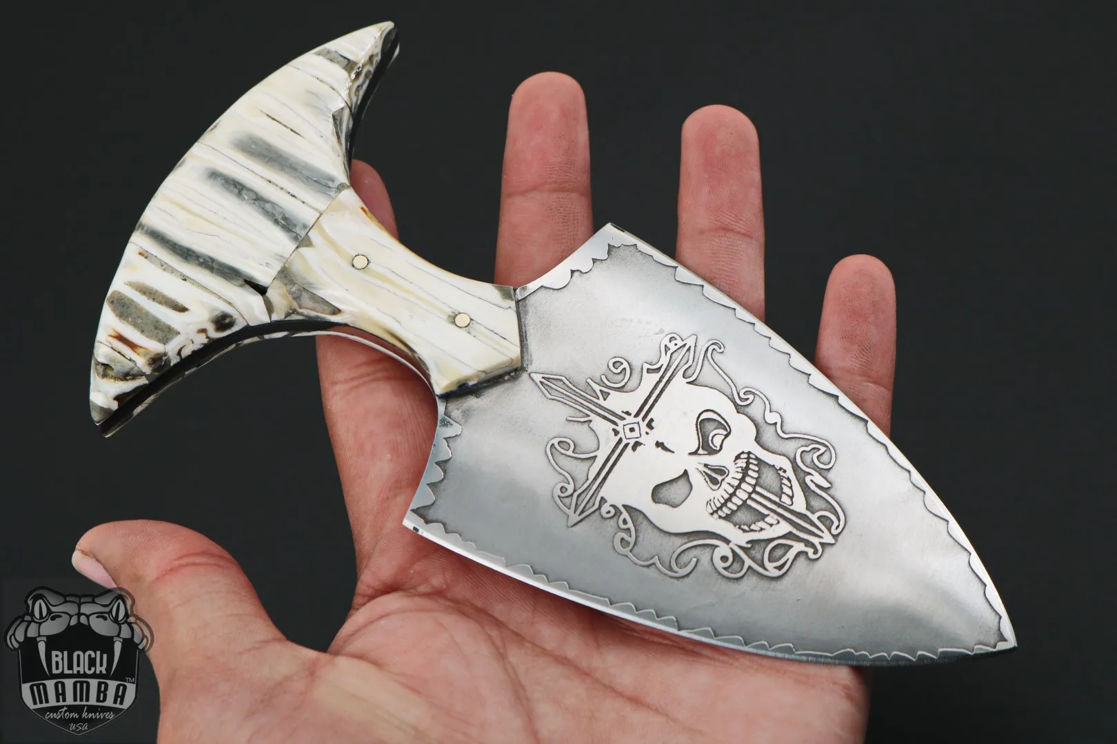 Kippah - D2 Push Dagger, 4″ Blade - view 15