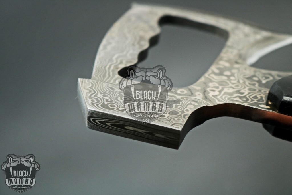 Bmk-800 Black kite 18 Inches Long 7 inches Head Damascus Tomahawk Axe Multi Purpose Axe black mamba knives - Image 13