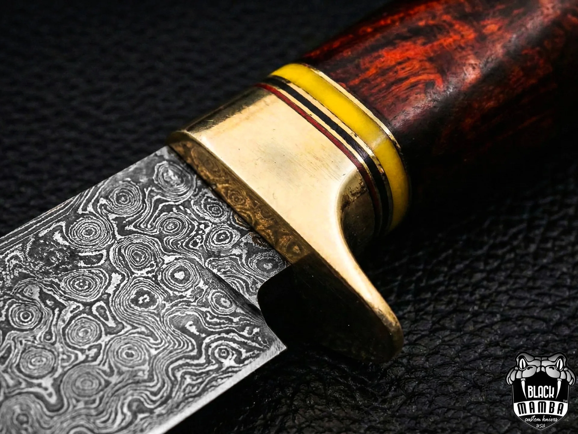 Red Diamond - Damascus Hunting Knife, 11.2″ Overall - view 9
