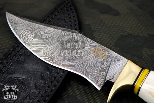 Bmk-177 Timber Rattlesnake Damascus Knife 11 Inches Long 6 Inches Blade 14 Ounce Damascus Hunting Fixed Blade Survival Knife Hand Made World Class Knives - Image 2