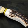 Bmk-177 Timber Rattlesnake Damascus Knife 11 Inches Long 6 Inches Blade 14 Ounce Damascus Hunting Fixed Blade Survival Knife Hand Made World Class Knives - Image 4