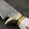 Bmk-177 Timber Rattlesnake Damascus Knife 11 Inches Long 6 Inches Blade 14 Ounce Damascus Hunting Fixed Blade Survival Knife Hand Made World Class Knives - Image 5