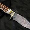 Bmk-177 Timber Rattlesnake Damascus Knife 11 Inches Long 6 Inches Blade 14 Ounce Damascus Hunting Fixed Blade Survival Knife Hand Made World Class Knives - Image 7