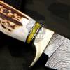 Bmk-177 Timber Rattlesnake Damascus Knife 11 Inches Long 6 Inches Blade 14 Ounce Damascus Hunting Fixed Blade Survival Knife Hand Made World Class Knives - Image 9