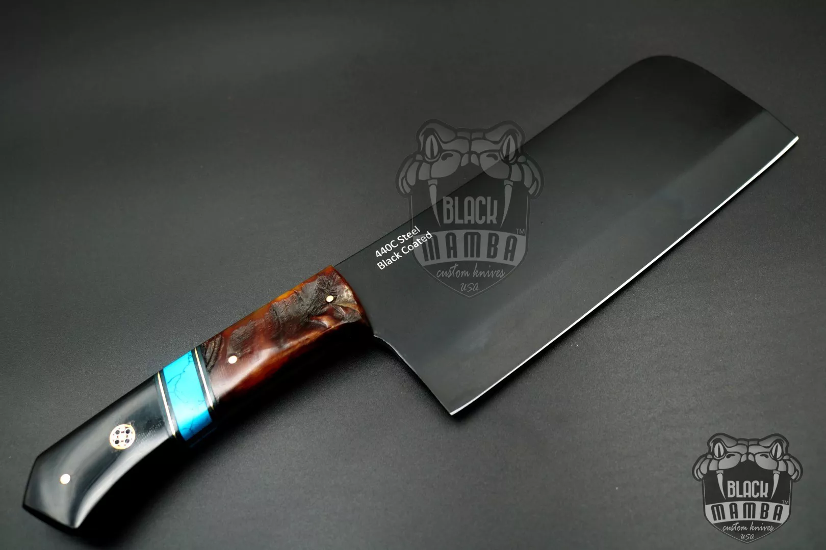 Black Panther - 440C Steel Cleaver, 12″ Overall | BMK-702-1 - view 4