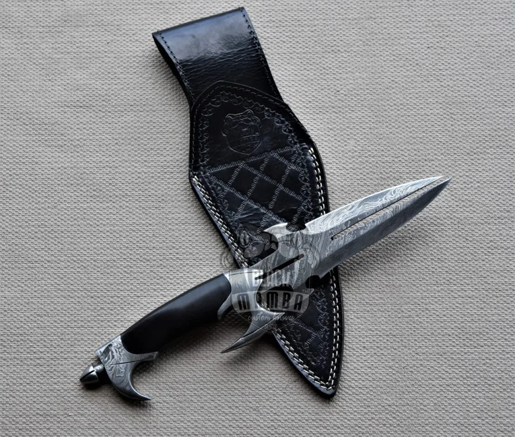 Bmk-178 Anaconda Knife 13 Inches long Damascus steel Dagger blade knife Black mamba knives USA Made - Image 2