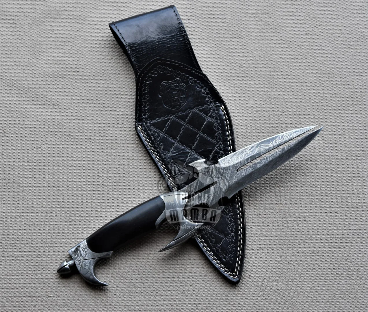 Anaconda - Damascus Hunting Knife, 13.5″ Overall - view 2