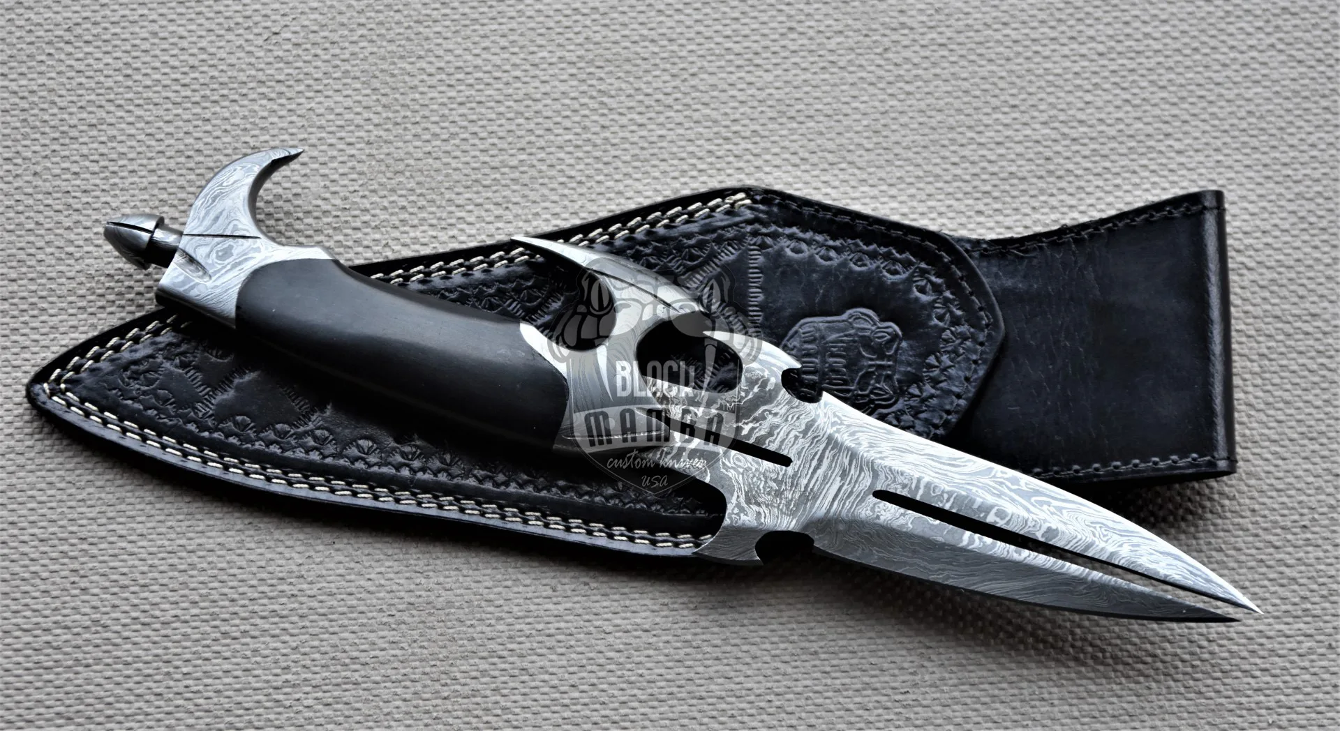 Anaconda - Damascus Hunting Knife, 13.5″ Overall - view 3
