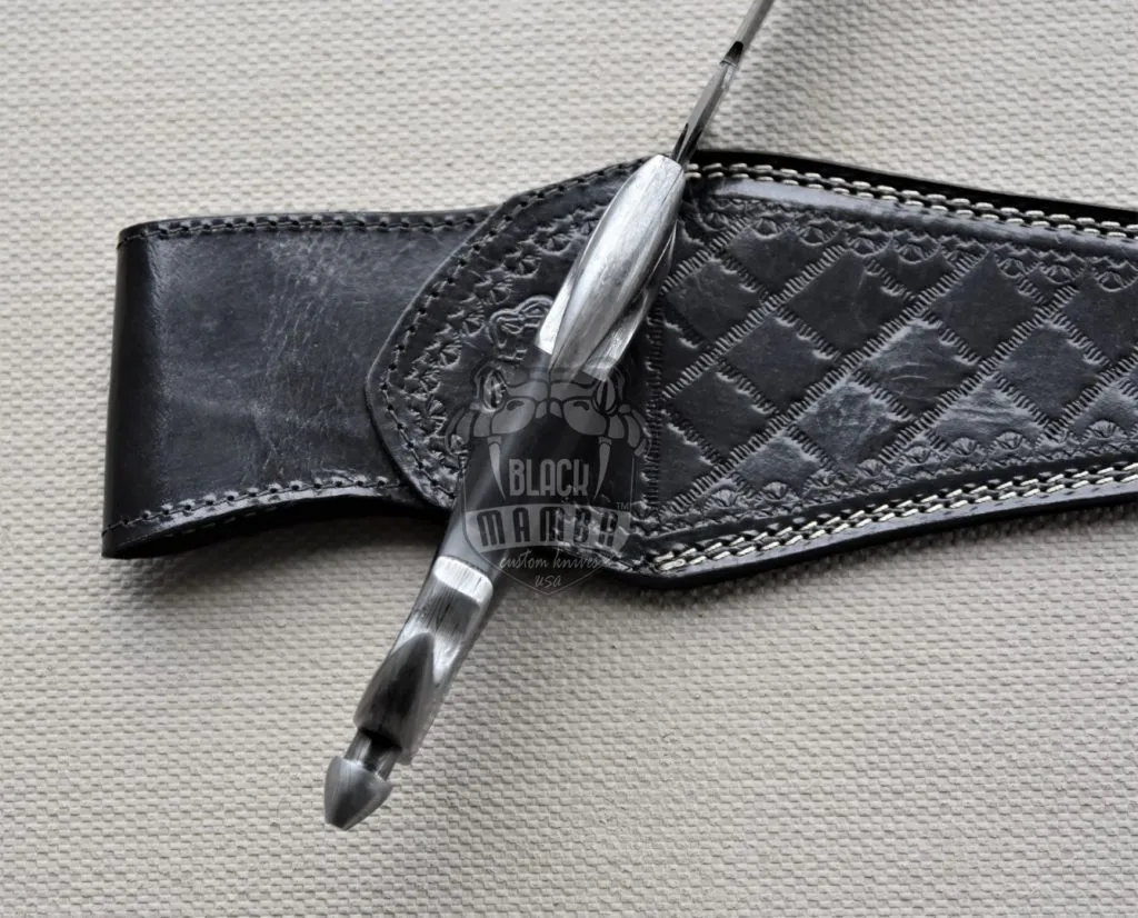 Bmk-178 Anaconda Knife 13 Inches long Damascus steel Dagger blade knife Black mamba knives USA Made - Image 7
