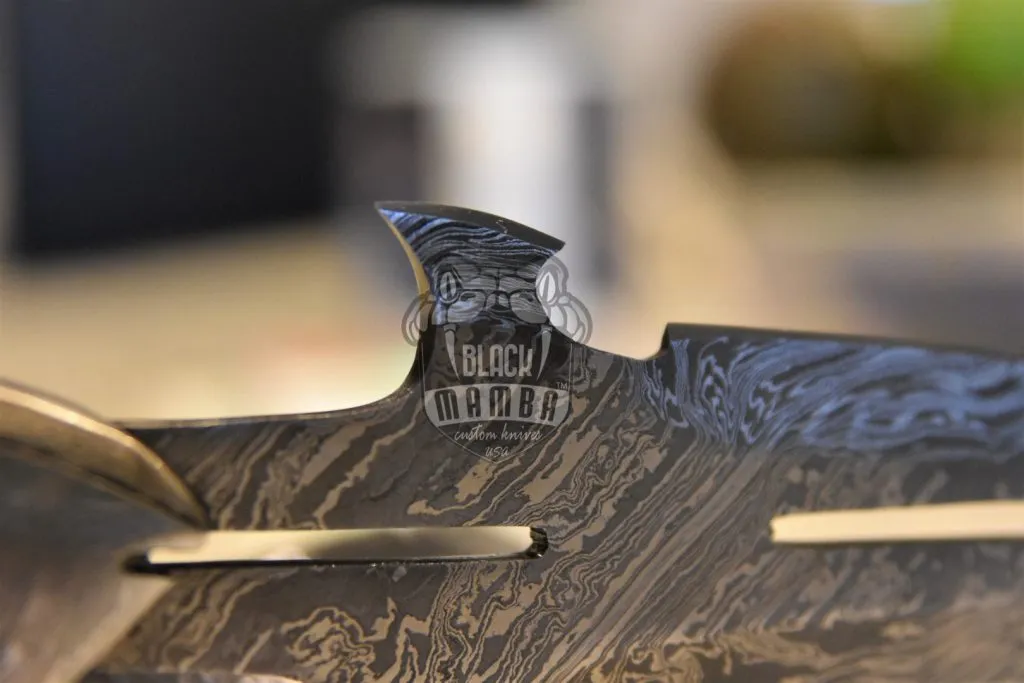 Bmk-178 Anaconda Knife 13 Inches long Damascus steel Dagger blade knife Black mamba knives USA Made - Image 10