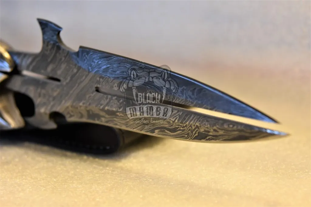 Bmk-178 Anaconda Knife 13 Inches long Damascus steel Dagger blade knife Black mamba knives USA Made - Image 11