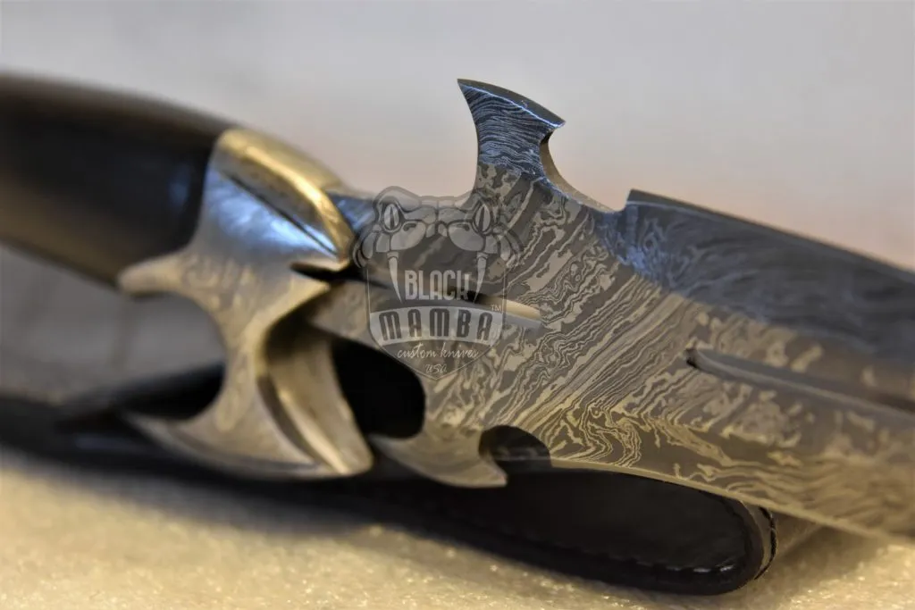 Bmk-178 Anaconda Knife 13 Inches long Damascus steel Dagger blade knife Black mamba knives USA Made - Image 12