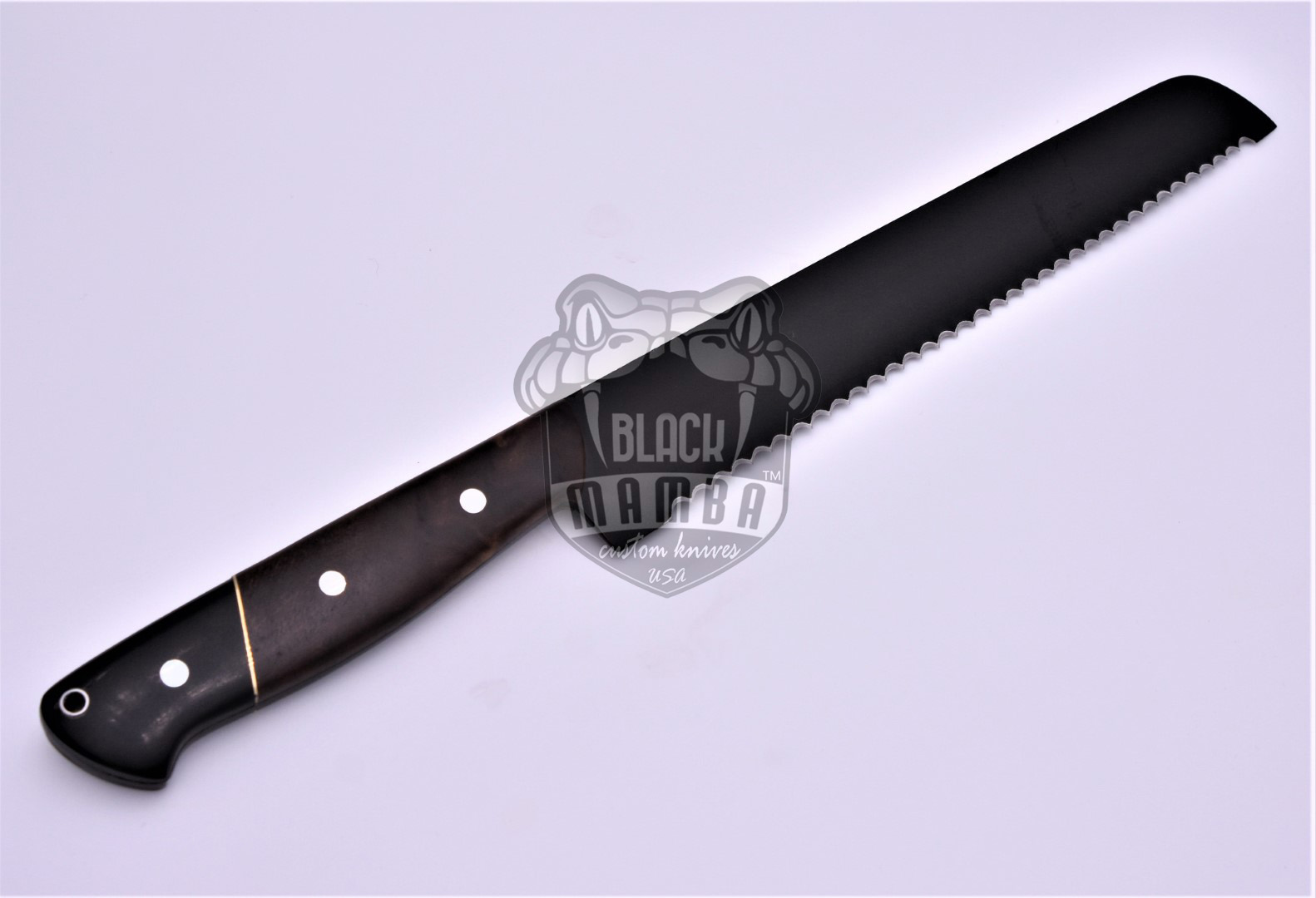Bmk-706 Black Cats 440c Black Coated Chef Knives Set Hand Made