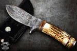BMK-11-M-C PERSIAN YUMA Knife 9.5" Long 4.5"Blade" 7oz Hunting Fixed Blade Damascus Mix Calcite Spacers Black mamba Hand Made World Class knives