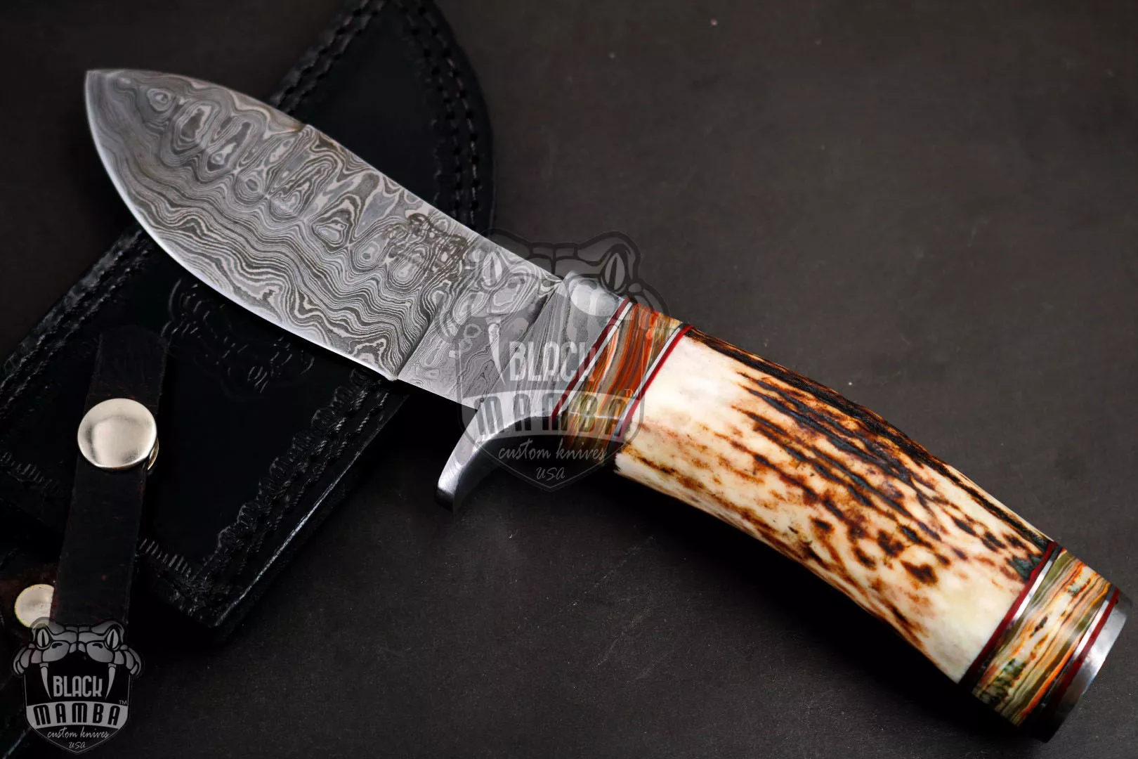 Persian Yuma - Damascus Hunting Knife, 9.5″ Overall - view 2