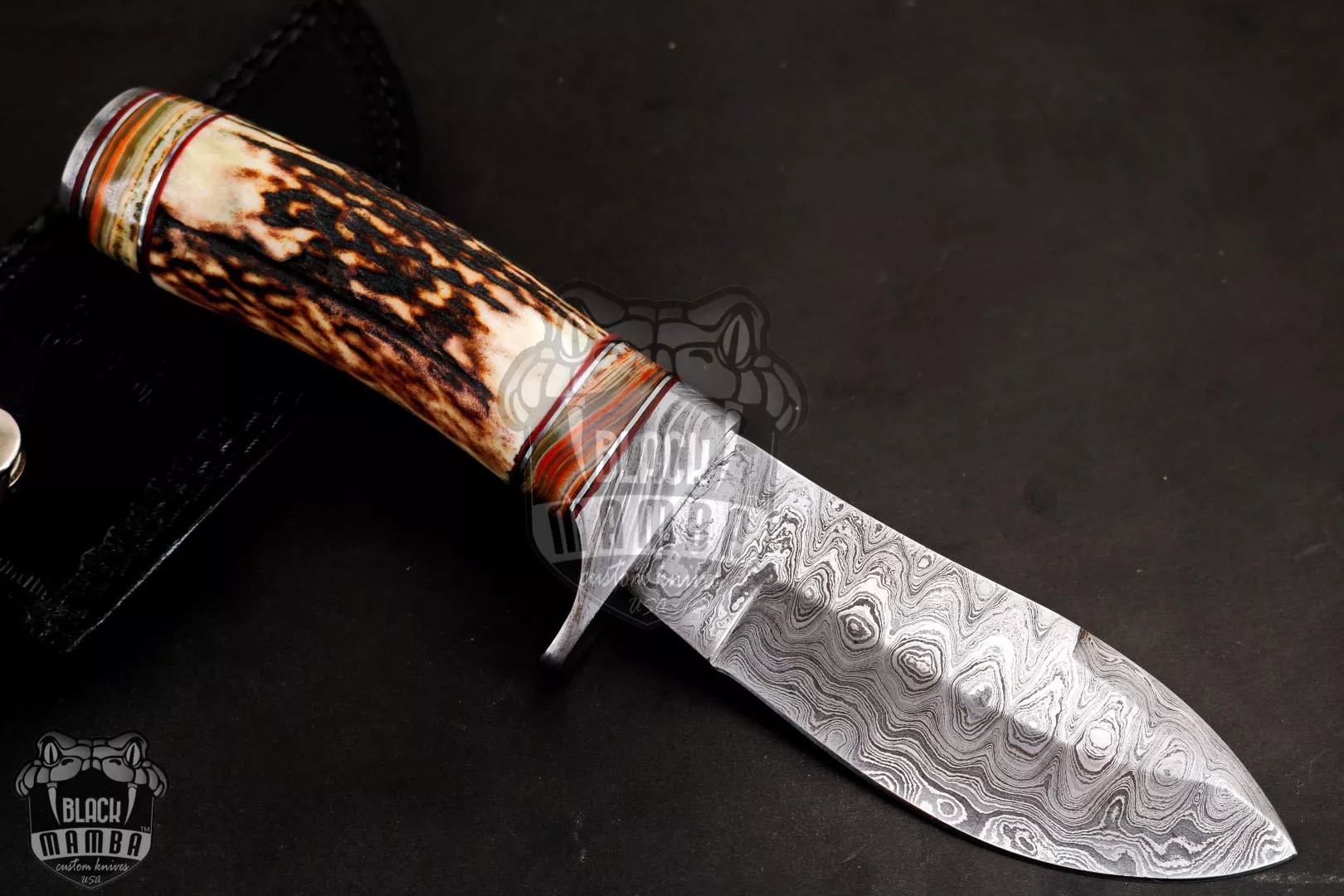 Persian Yuma - Damascus Hunting Knife, 9.5″ Overall - view 6