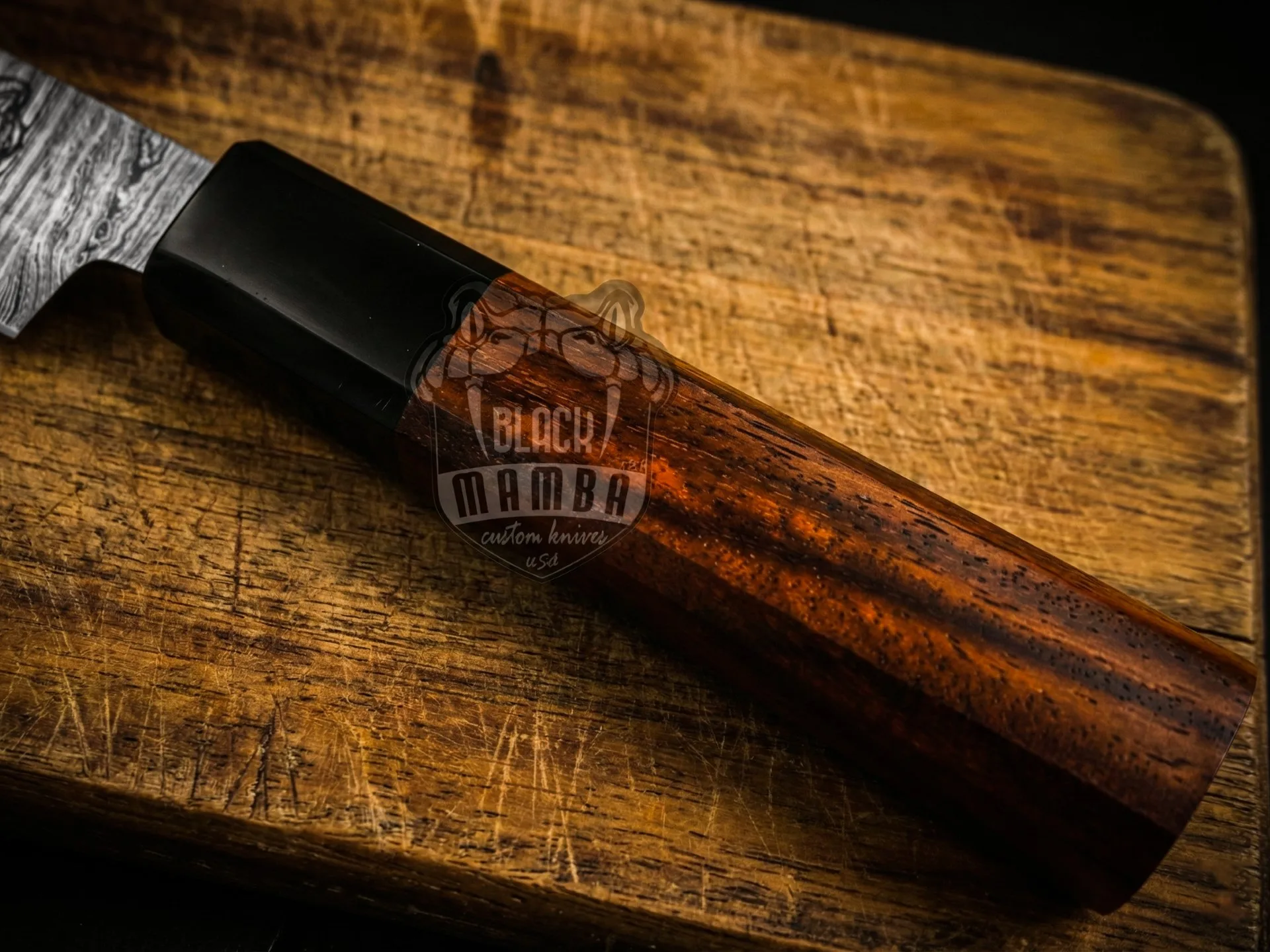 Bonito Pro Kitchen Knife Damascus Utility Knife 7 Inch Damascus Chef’s Knives Damascus Steel Sharp Paring Knife with Ergonomic Handle | BMK-715 - view 2