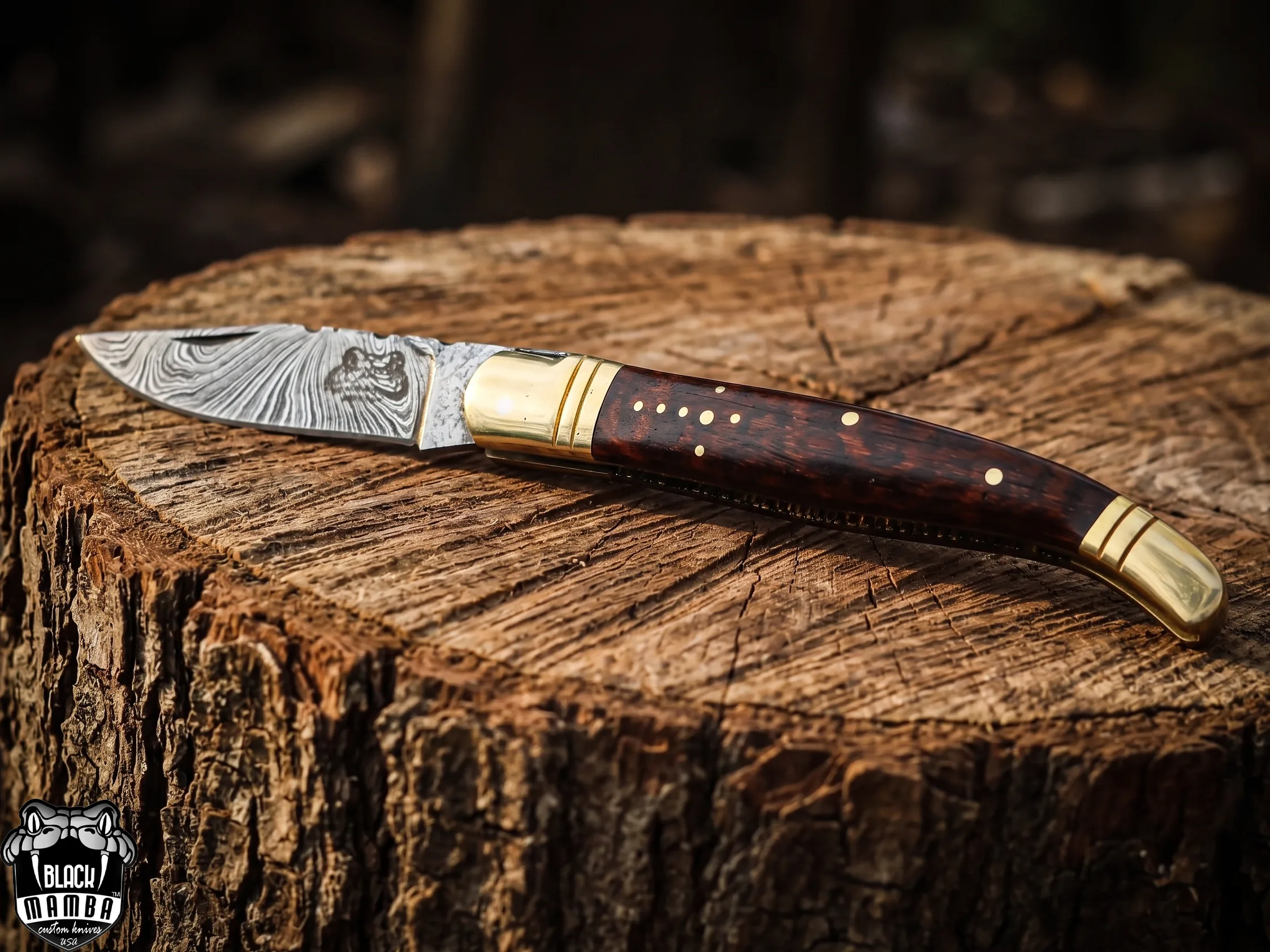 Magnum - Damascus Laguiole Knife, 7.5″ Overall - view 3