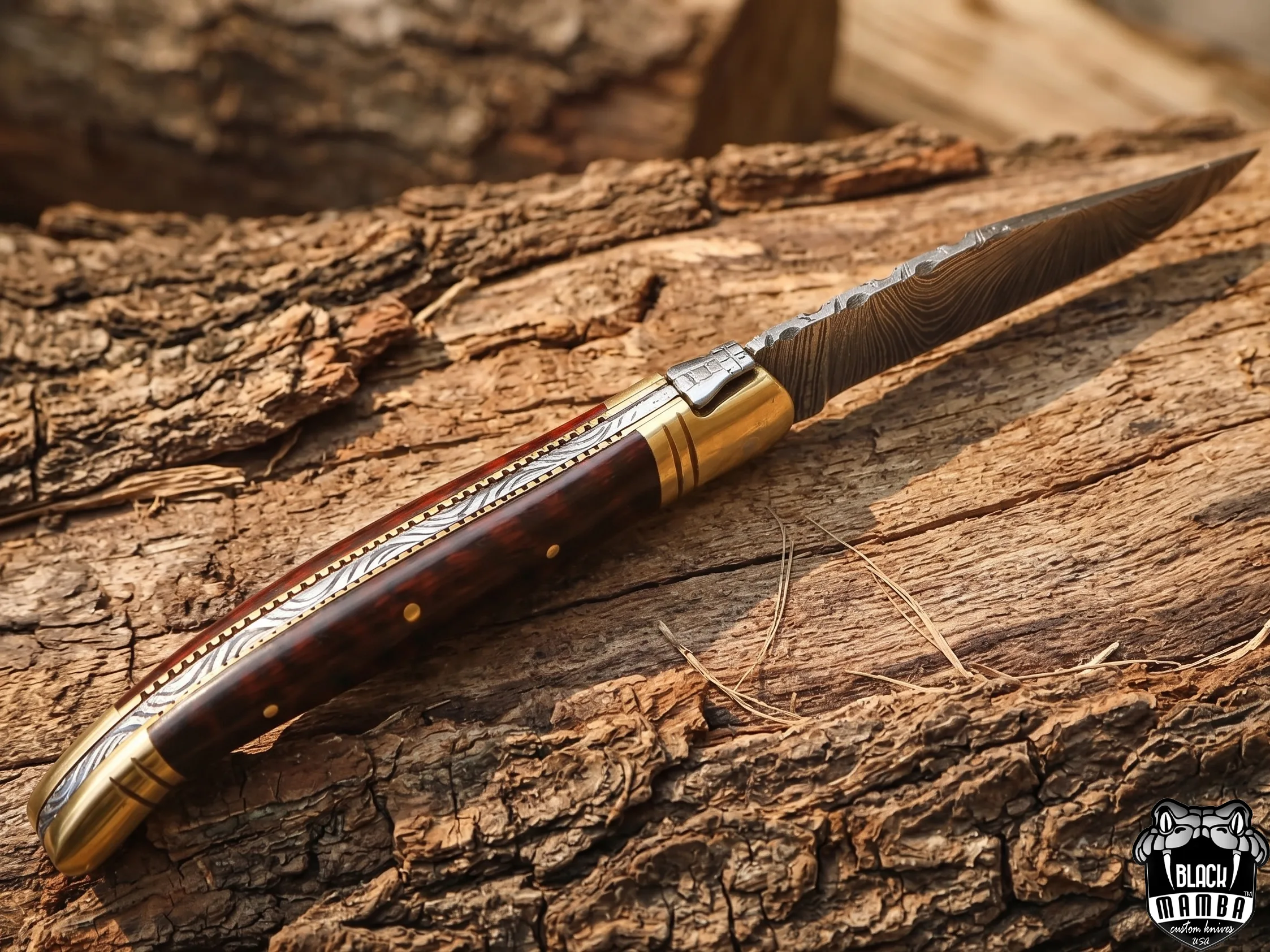 Magnum - Damascus Laguiole Knife, 7.5″ Overall - view 4