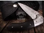 Clubber - Damascus Folding Pocket Knife, 8.3″ Overall