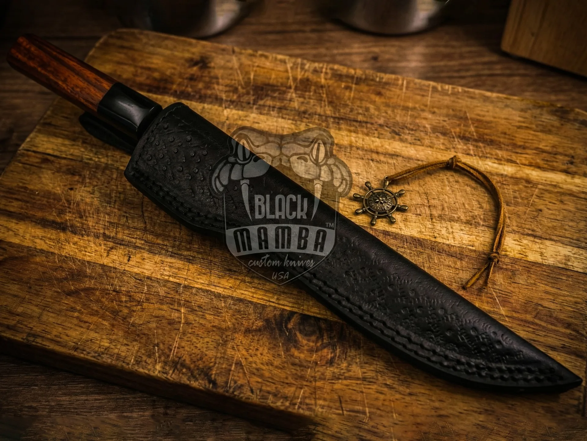 Bonito Pro Kitchen Knife Damascus Utility Knife 7 Inch Damascus Chef’s Knives Damascus Steel Sharp Paring Knife with Ergonomic Handle | BMK-715 - view 5