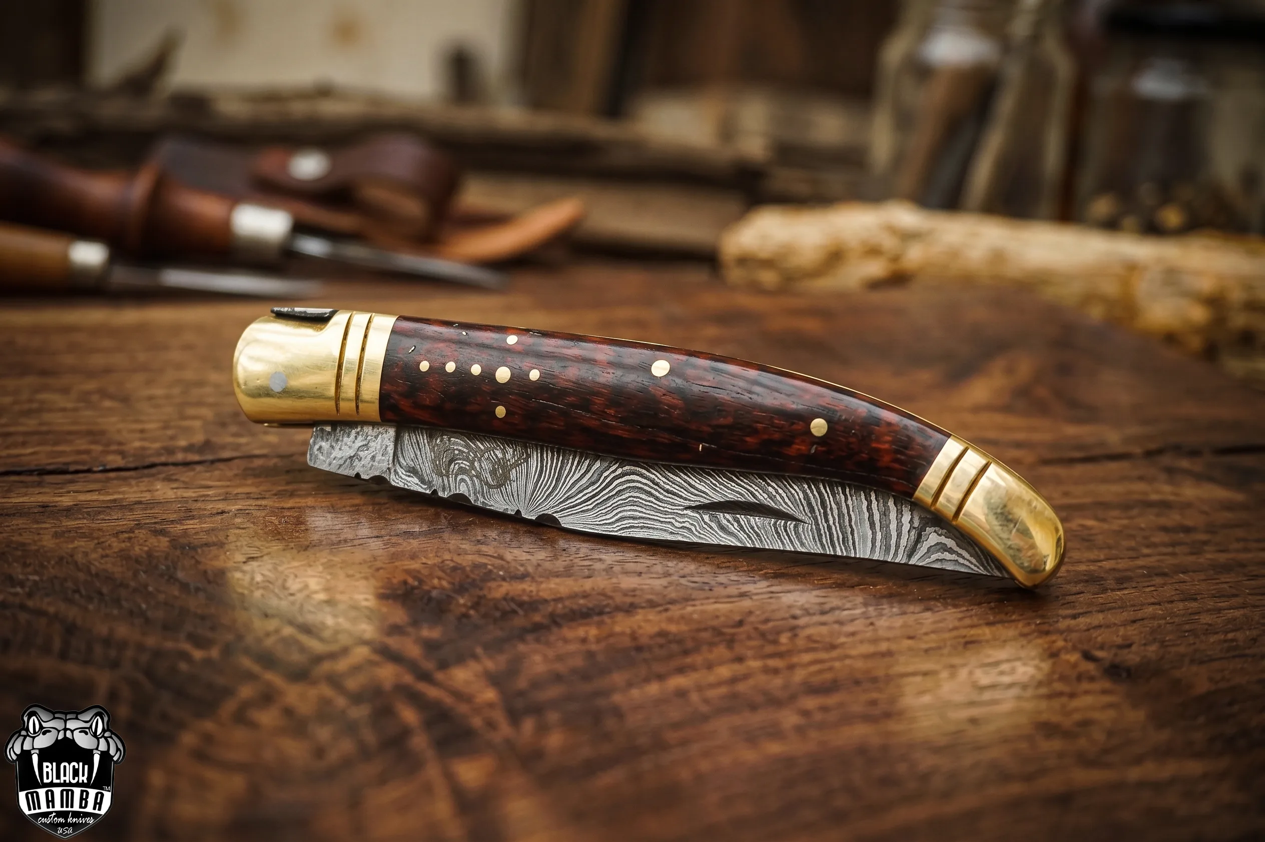 Magnum - Damascus Laguiole Knife, 7.5″ Overall - view 6