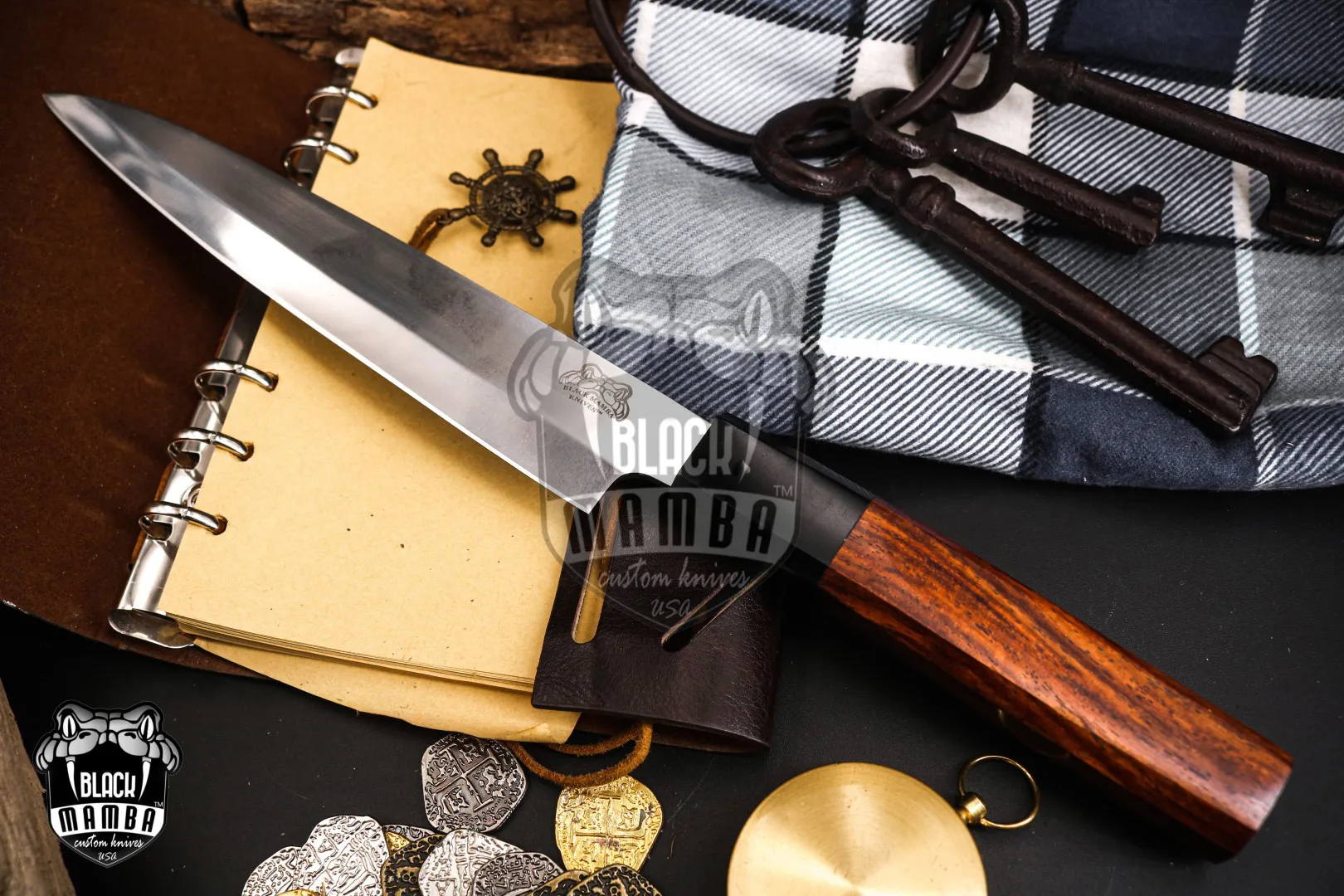 Unagi Pro Kitchen - Damascus Chef Knife - view 2