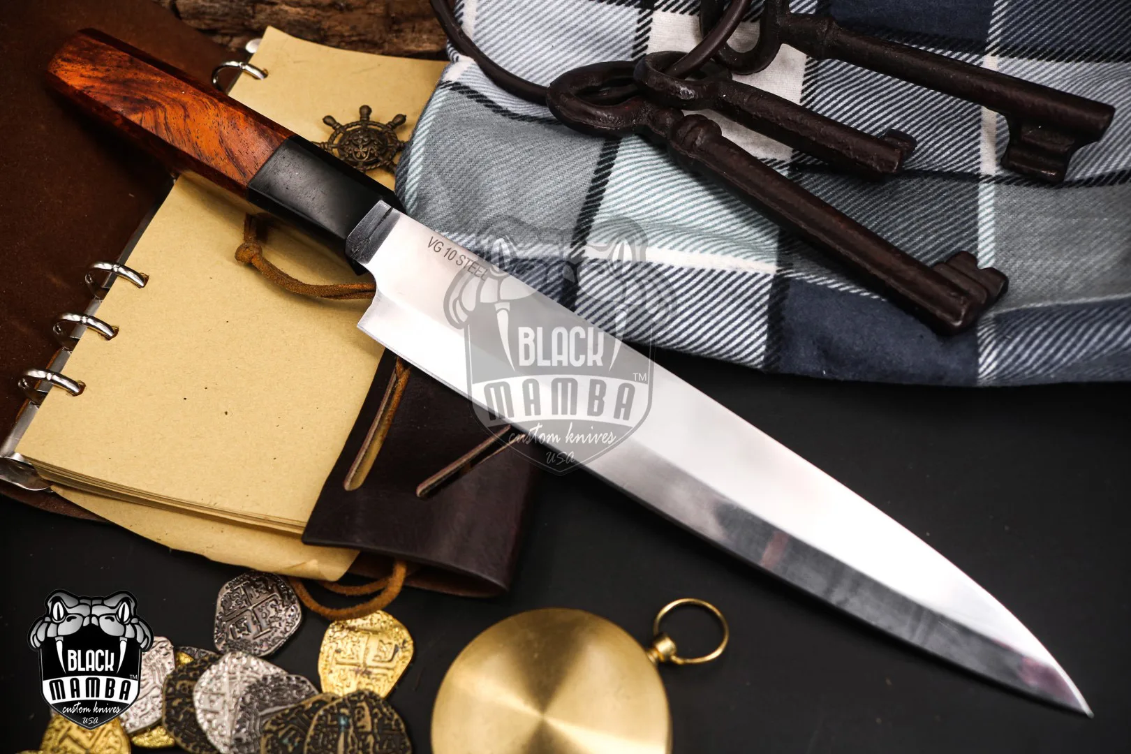 Unagi Pro Kitchen - Damascus Chef Knife - view 5
