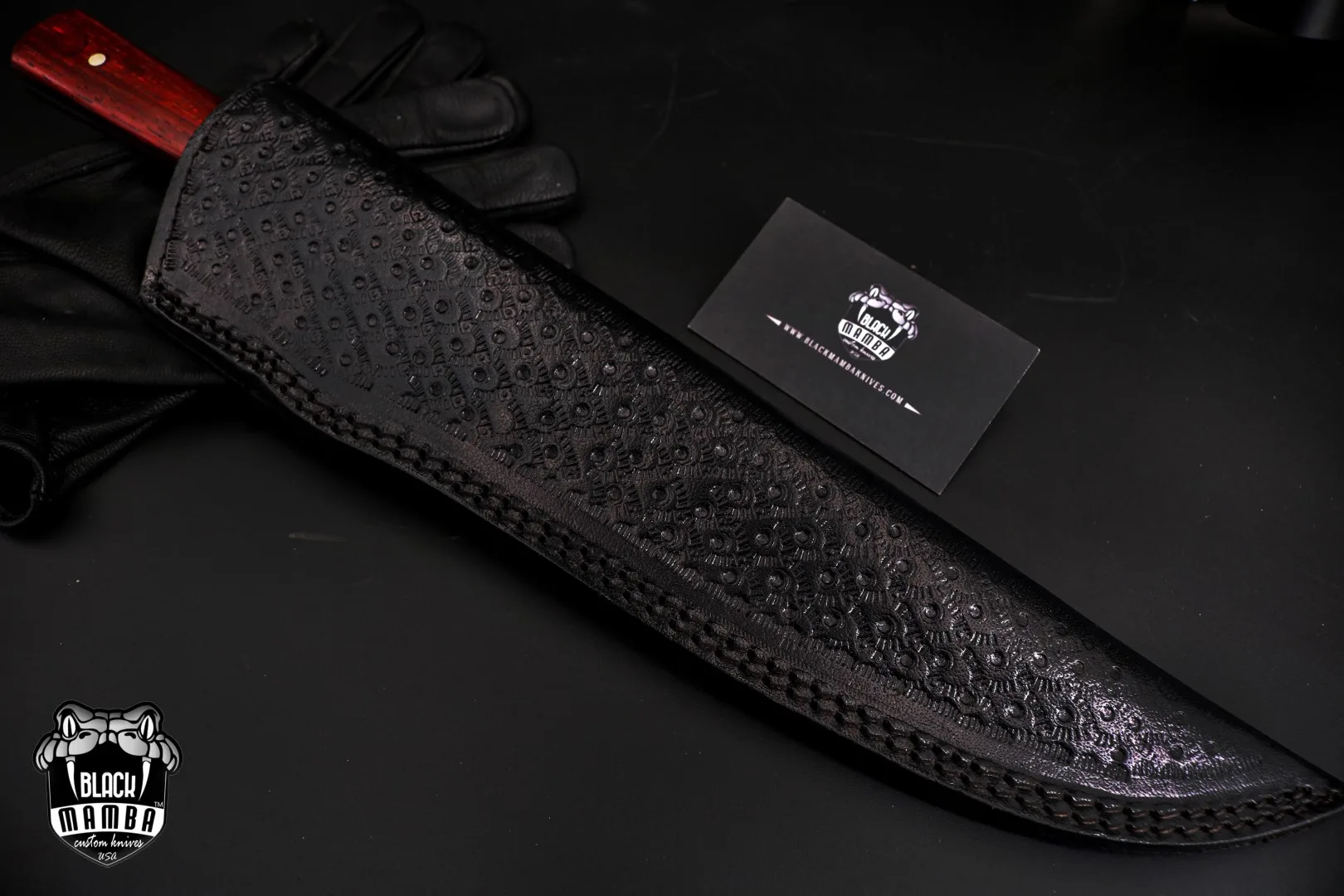 Ikura Pro Kitchen Knife Large Meat Cutting Knife 9.7 Inches Straight Blade Knives Damascus Knife Sharp Knife with Paddock Wood Handle | BMK-711 - view 9