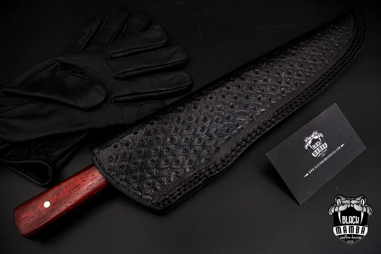 Ikura Pro Kitchen Knife Large Meat Cutting Knife 9.7 Inches Straight Blade Knives Damascus Knife Sharp Knife with Paddock Wood Handle | BMK-711 - view 10