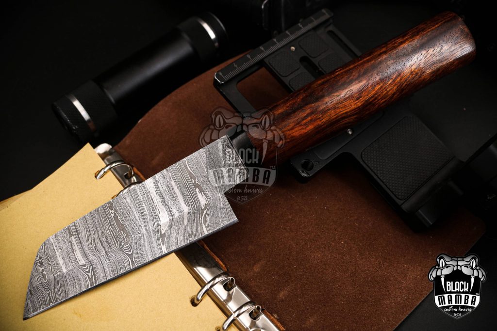 Black Mamba Knives Bmk-717 Katsuo Kitchen Knife Damascus Cleaver Blade 5 Inches Damascus Chef Knife Sharp Knife - Image 2