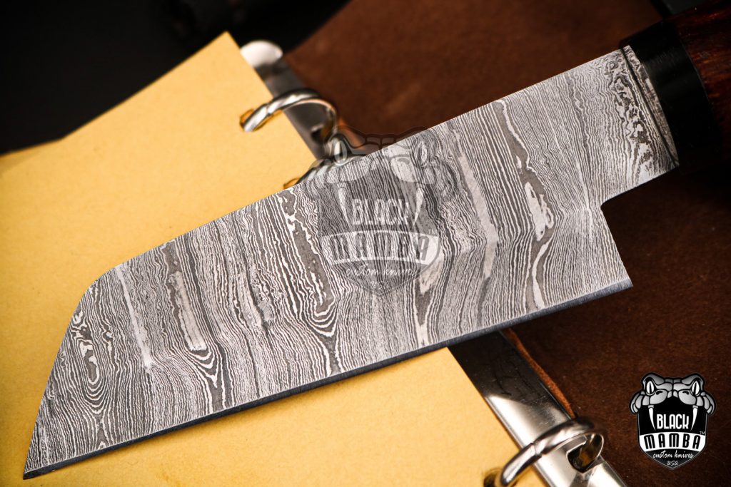 Black Mamba Knives Bmk-717 Katsuo Kitchen Knife Damascus Cleaver Blade 5 Inches Damascus Chef Knife Sharp Knife - Image 3