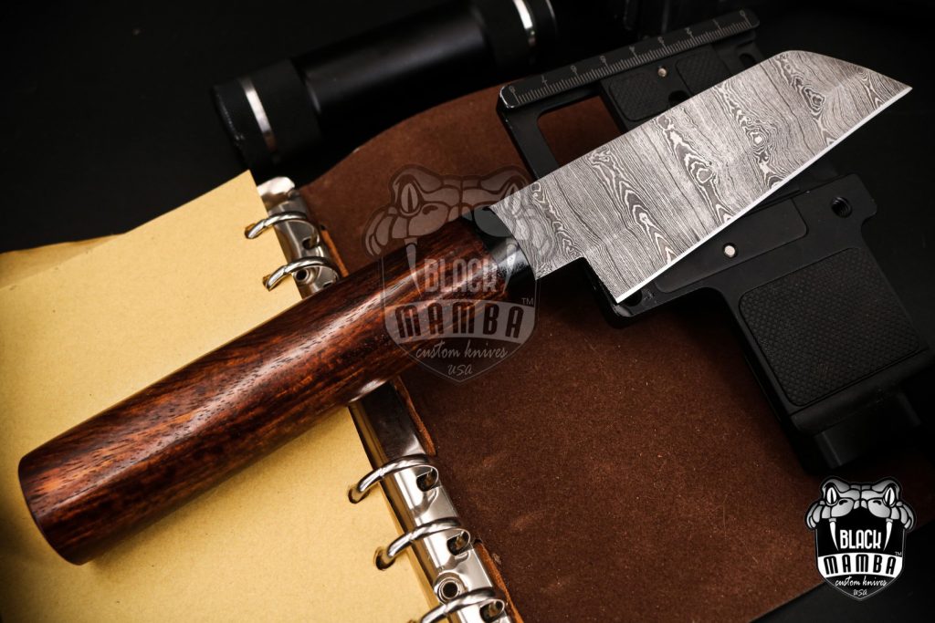 Black Mamba Knives Bmk-717 Katsuo Kitchen Knife Damascus Cleaver Blade 5 Inches Damascus Chef Knife Sharp Knife - Image 5