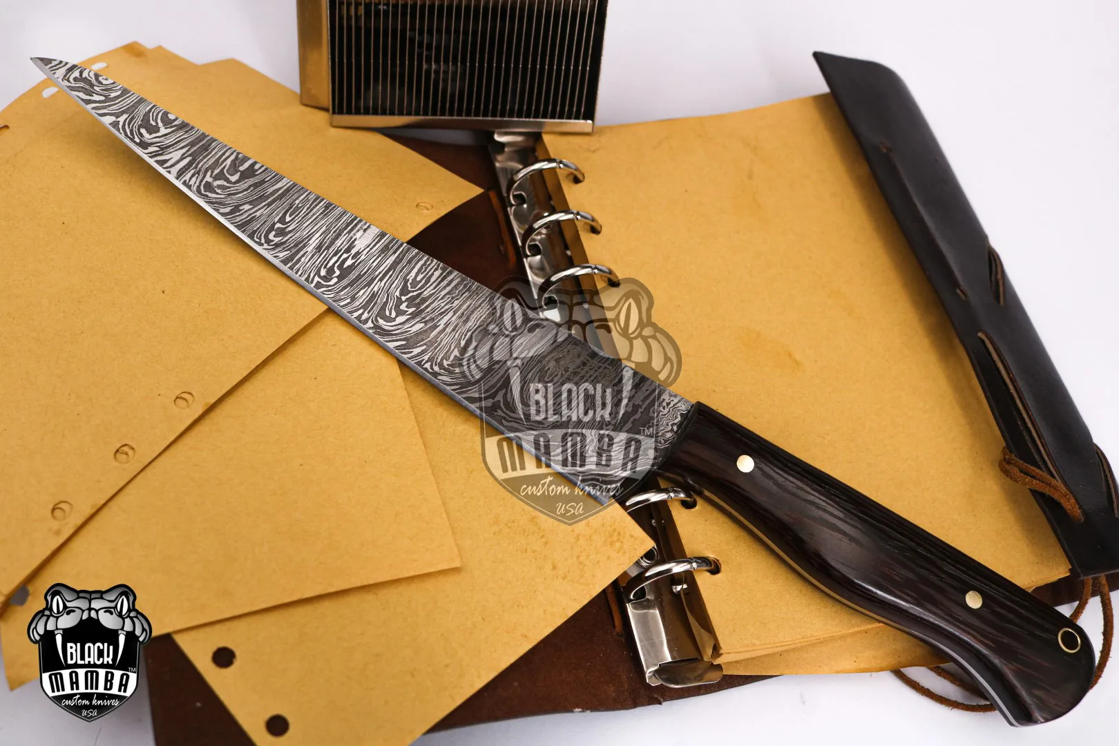 Sea Urchin – Damascus Fillet Knife, 13″ Overall - view 2
