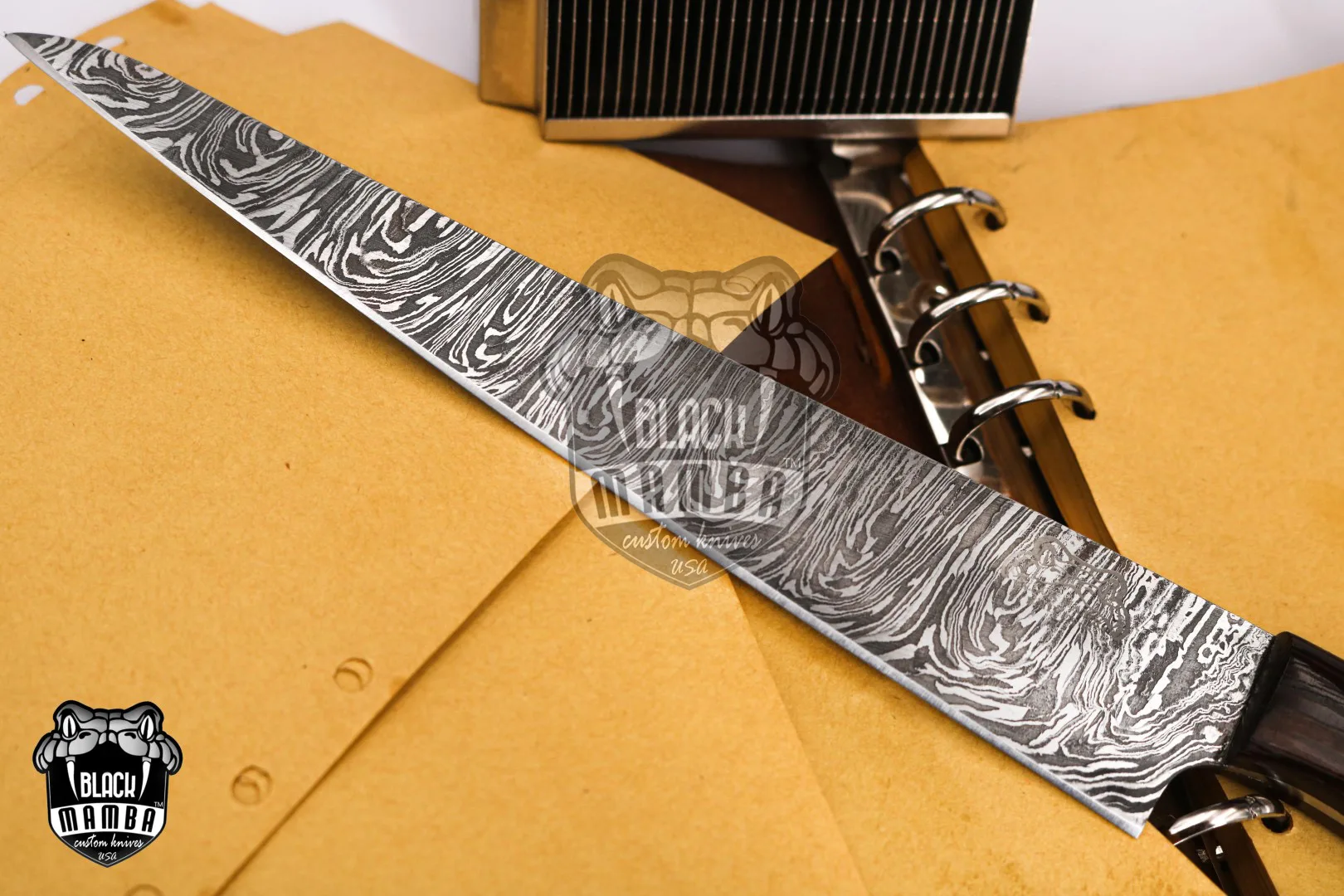 Sea Urchin – Damascus Fillet Knife, 13″ Overall - view 3