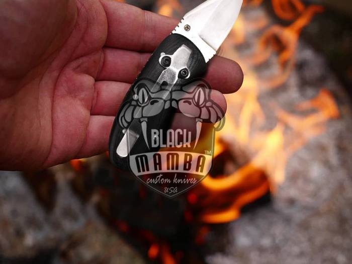 BMK-VG2 King Snake 3 Inches Closed Blade Knife VG10 Stainless Steel Folding Knife, Pocket Knife G10 Handle