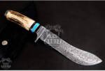 BMK-156 Cenchoa Snake Knife 12 Inches Long 7 Inches Blade 14 Ounce Damascus Hunting Nessmuk Blade Type Knife Hand Made World Class Knives