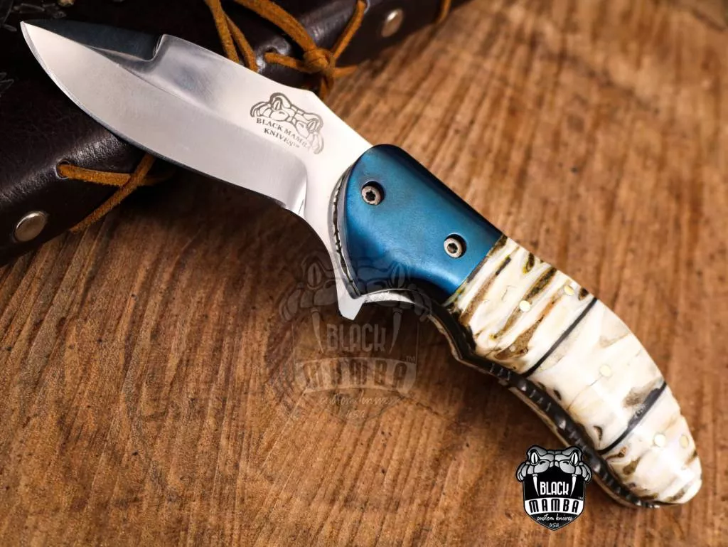 BLACK MAMBA KNIVES BMK-VG67 King Snake 4 Inches Closed Blade Knife VG10 Stainless Steel Folding Knife, Pocket Knife G10 Handle USA Made - Image 4