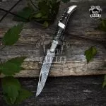 Black Sonata - Damascus Laguiole Knife, 7.5″ Overall