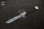 Filipino Balisong Butterfly Knife - Db-31 Damascus Balisong Butterfly & Beautiful Brass & Bull Horn