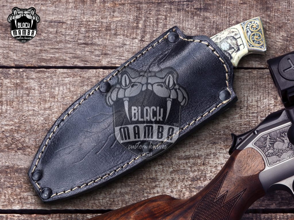Bmk-UL-12 Grizzly Bear High End Handmade Forged Steel Knife Hunting Knife 3.5 inches Blade Made in USA - Image 2
