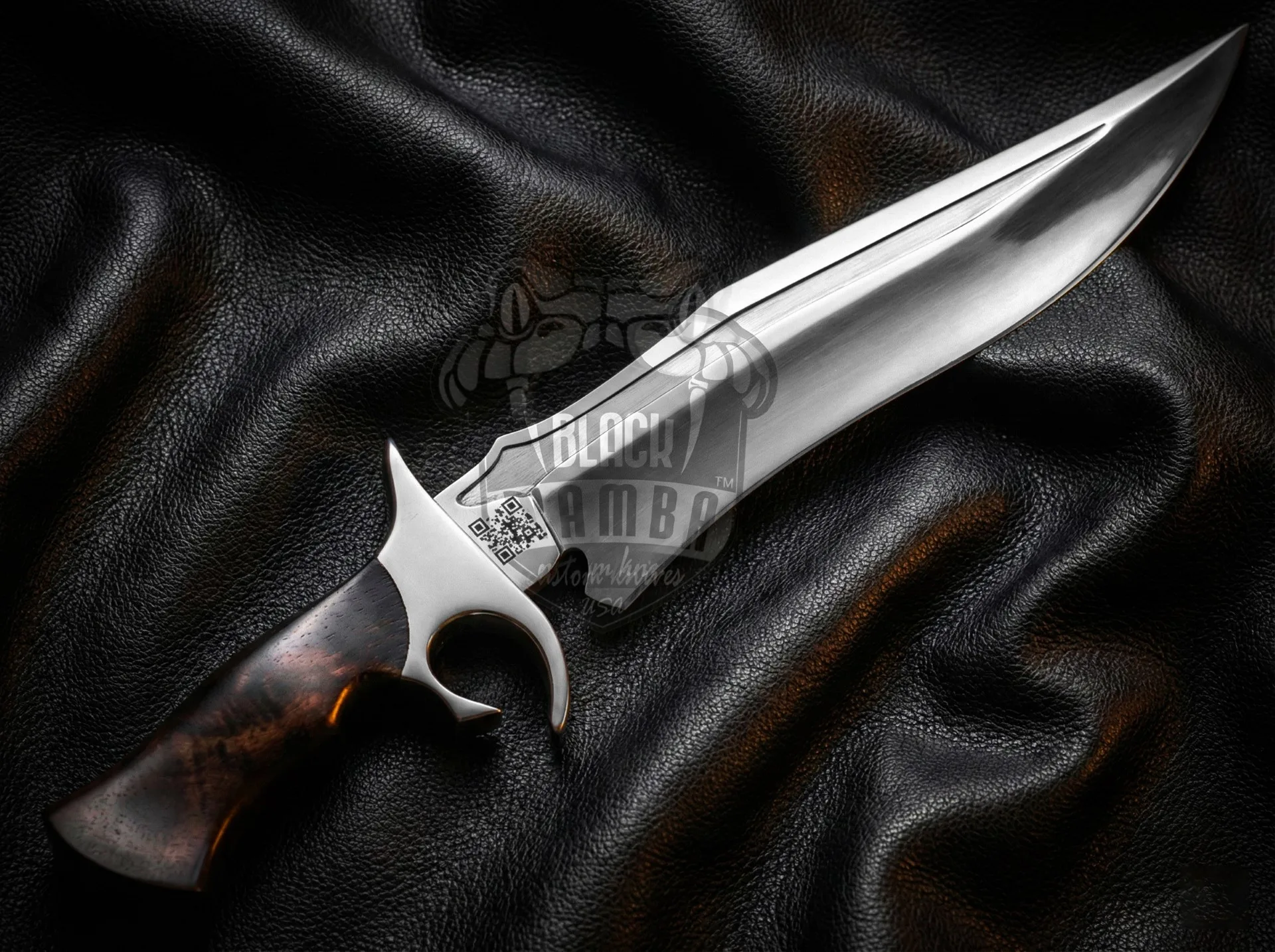 Bmk-UL-10 Brown Bear High End Handmade Forged Steel Bowie Knife Hunting Knife 14 Inches Blade Made in USA - view 3