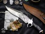 Bmk-UL-07 Black viper High End Handmade Forged Steel Bowie Knife Hunting Knife 14 inches Blade Made in USA