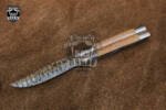 DB-06 Damascus Balisong Butterfly Knife Original Traditional Filipino Butterfly Batanga Knife handmade handle Black Mamba Knives USA