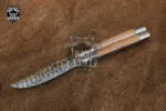 Filipino Balisong Butterfly Knife - Db-06 Damascus Balisong Butterfly & Original Traditional Filipino Butterfly Batanga & Handmade