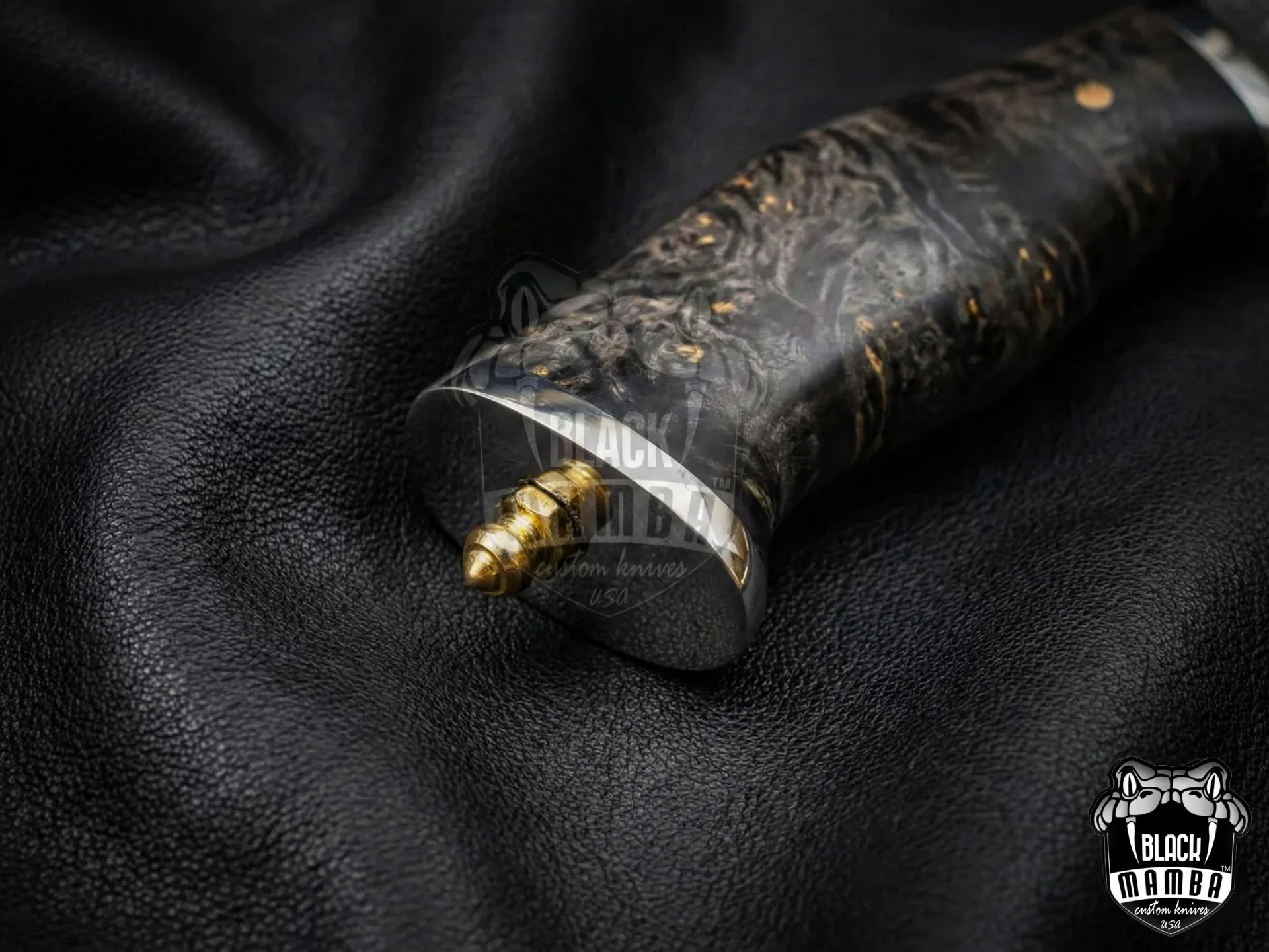 Black Viper - Damascus Bowie Knife, 19″ Overall, Wood Handle - view 11