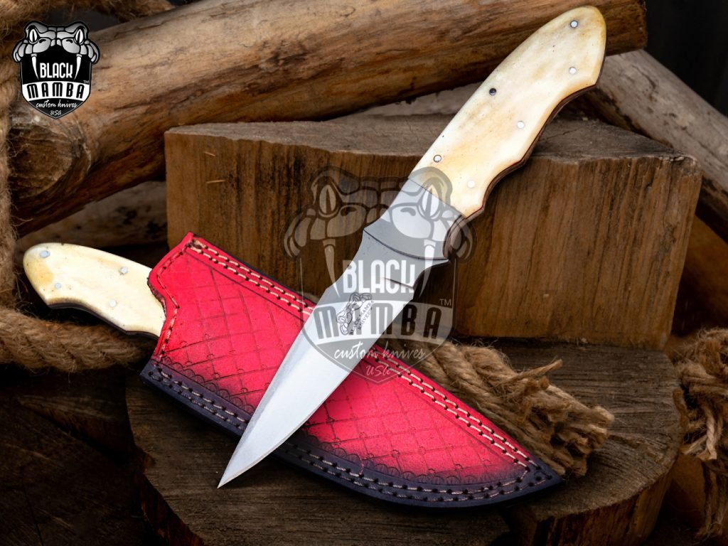 Bmk-UL-13 White Lion High End Handmade Forged Steel Knife Hunting Knife 4.5 inches Blade Made in USA - Image 3