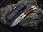 Damascus Balisong Butterfly Knife Beautiful Engraved Handle Original Traditional Filipino Butterfly Batanga Knife USA Made | BMK-2001