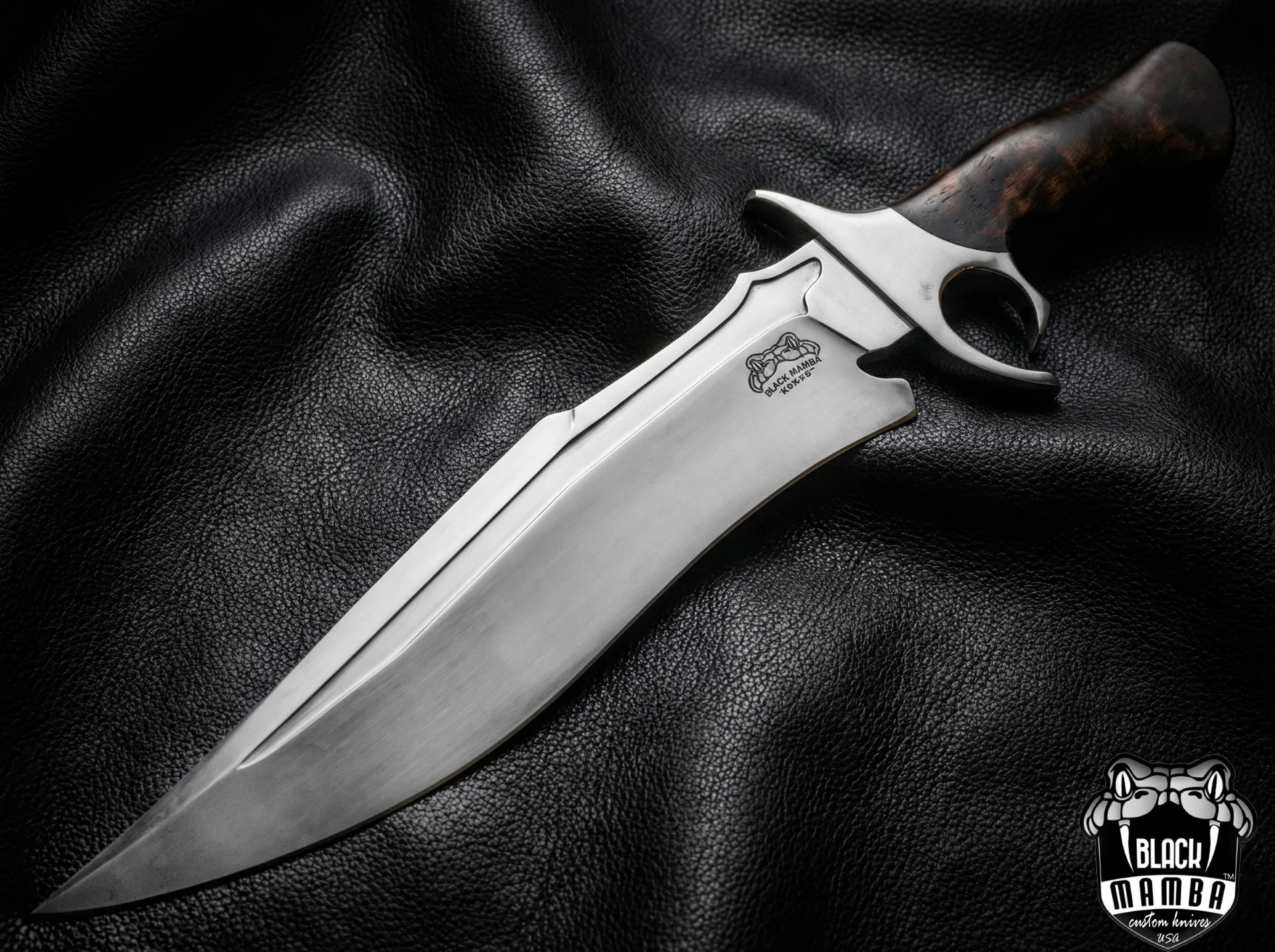 Bmk-UL-10 Brown Bear High End Handmade Forged Steel Bowie Knife Hunting Knife 14 Inches Blade Made in USA - view 5