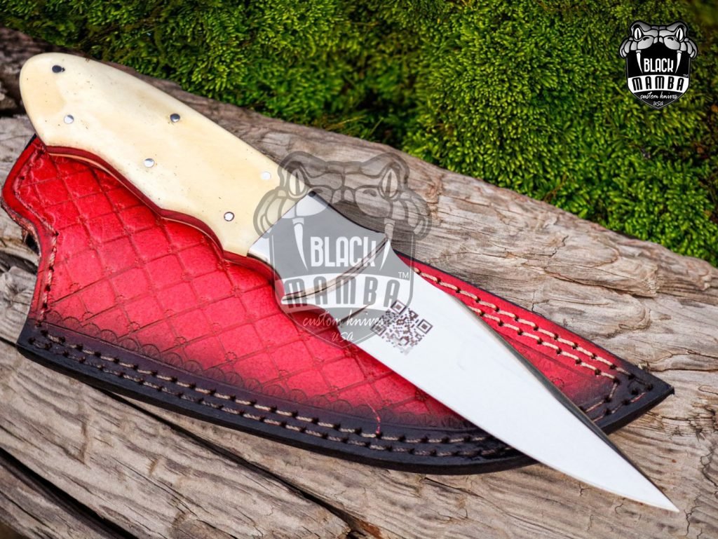 Bmk-UL-13 White Lion High End Handmade Forged Steel Knife Hunting Knife 4.5 inches Blade Made in USA - Image 2